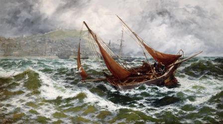 Chassé par la tempête au large de Scarborough